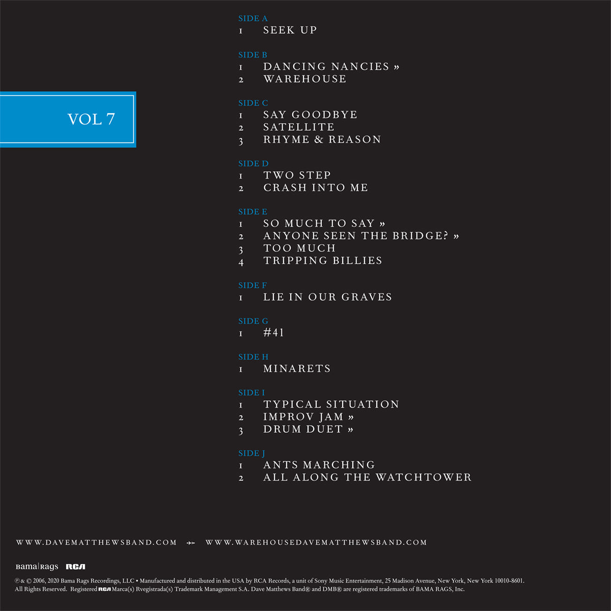 DMB Live Trax Vol. 07: 12/31/1996 - Hampton Coliseum - 5 LP Set