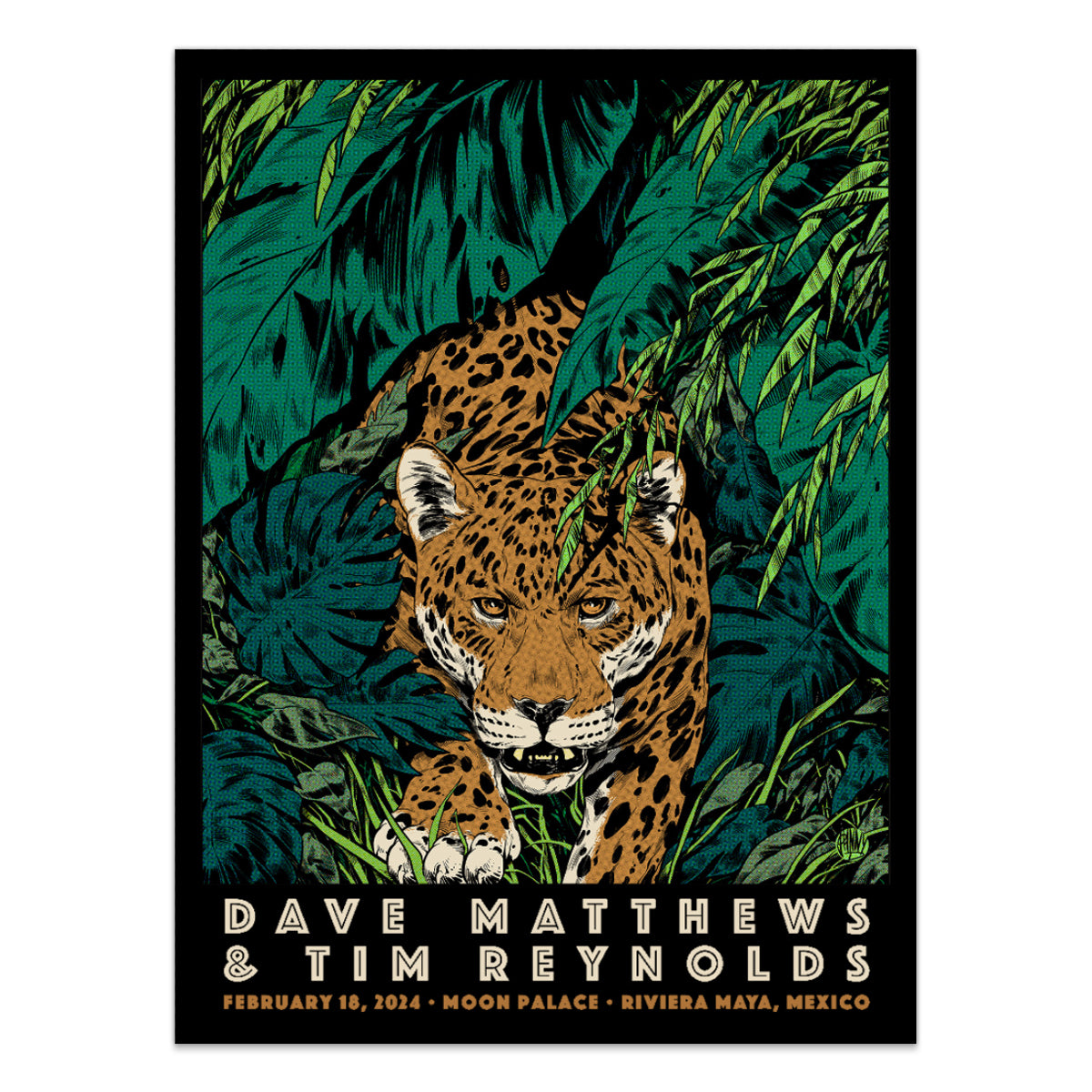 DMB Show Poster Cancun, Mexico 2/18/2024
