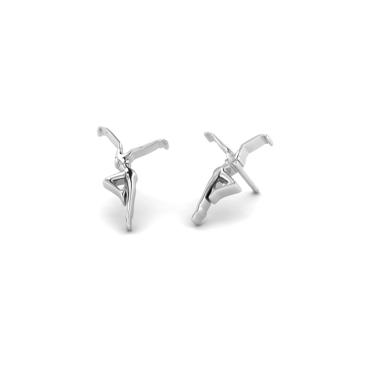 Firedancer Sterling Silver Stud Earrings