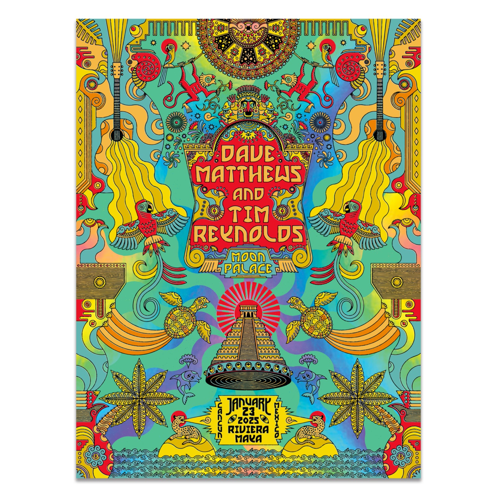 Dave & Tim Show Poster Cancun, QR 1/23/2025 FOIL Variant – Dave