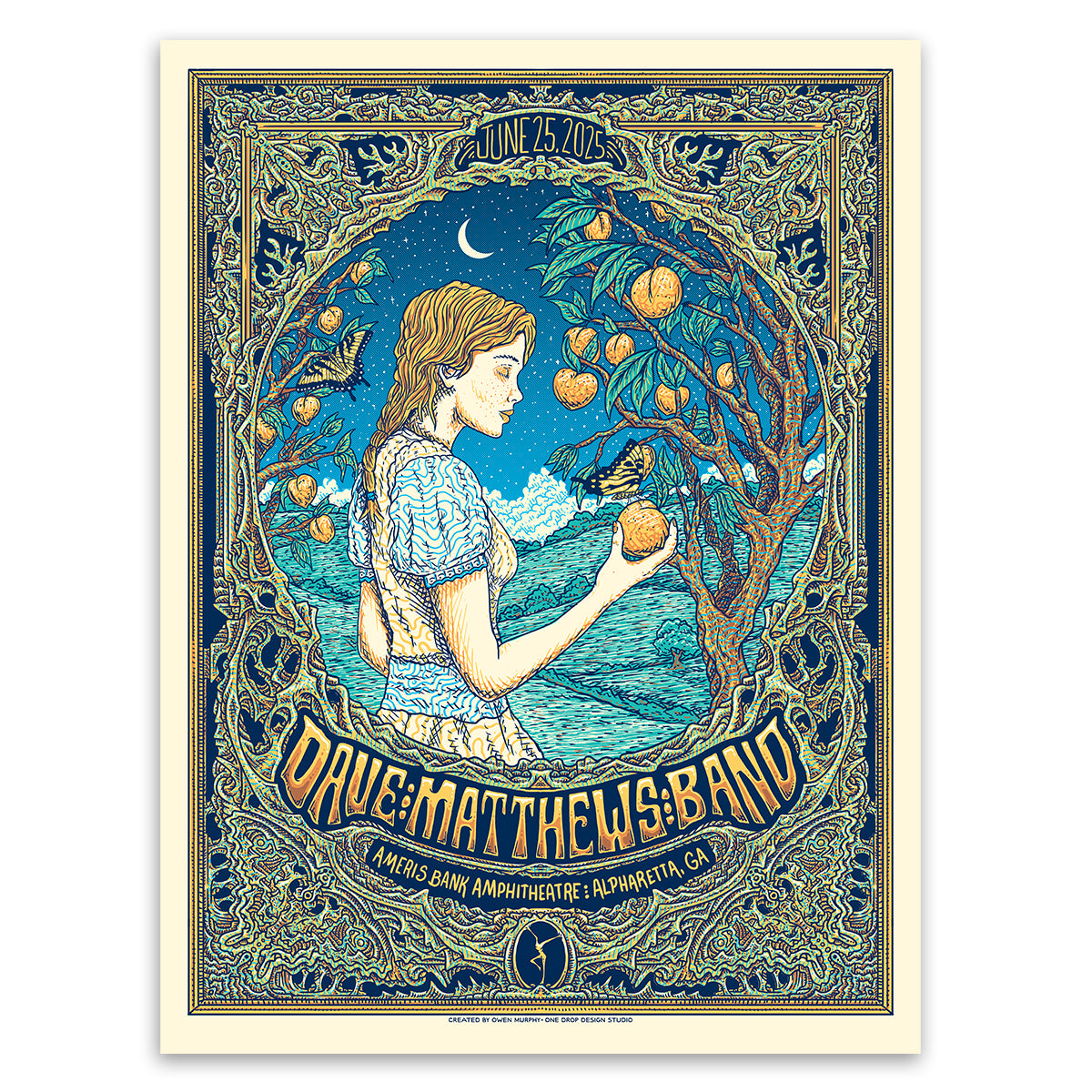 DMB Show Poster Alpharetta, GA 06.25.2025