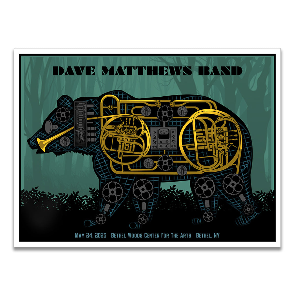 DMB Show Poster Bethel, NY 5/24/2025
