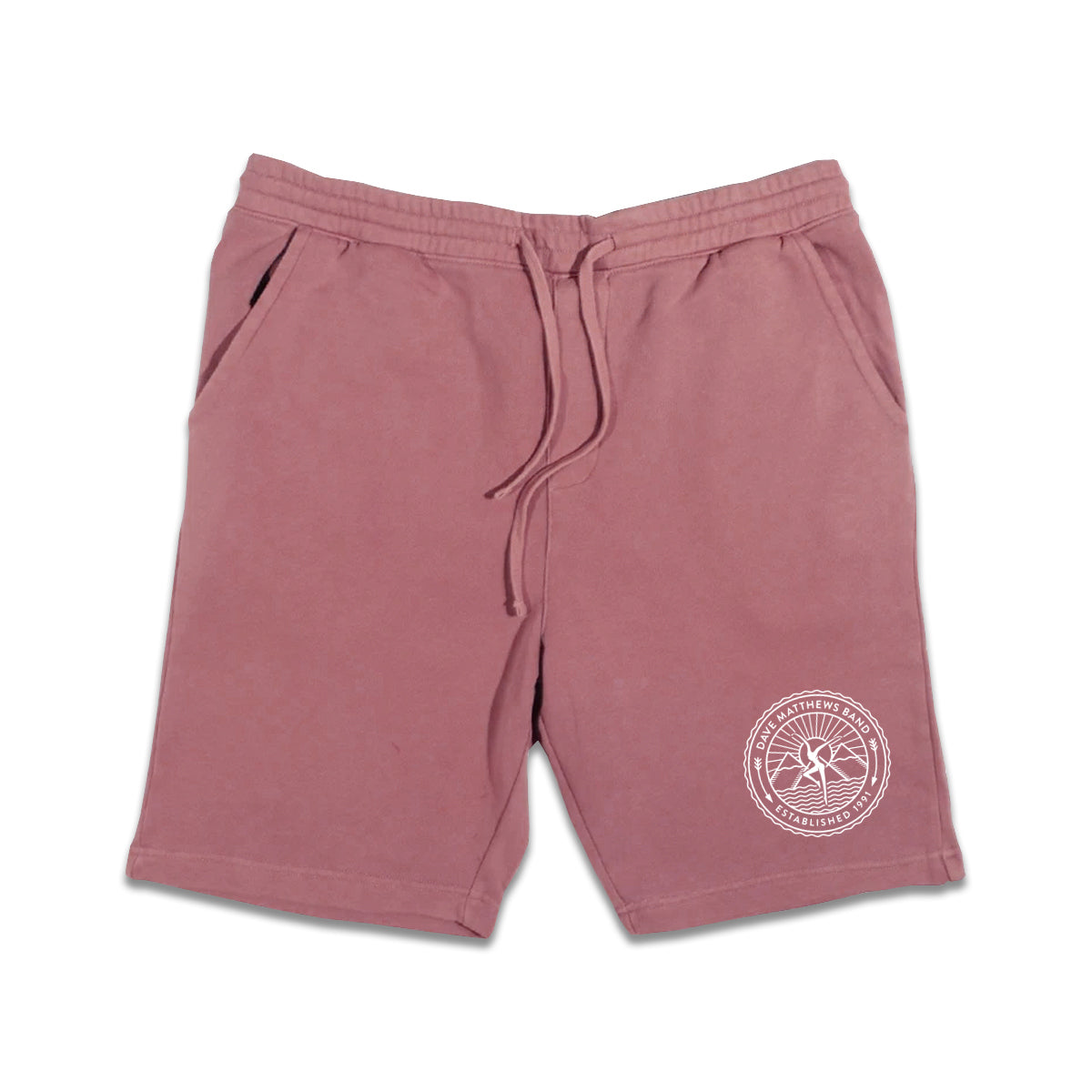 Firedancer Pigment-Dyed Fleece Shorts (Maroon)