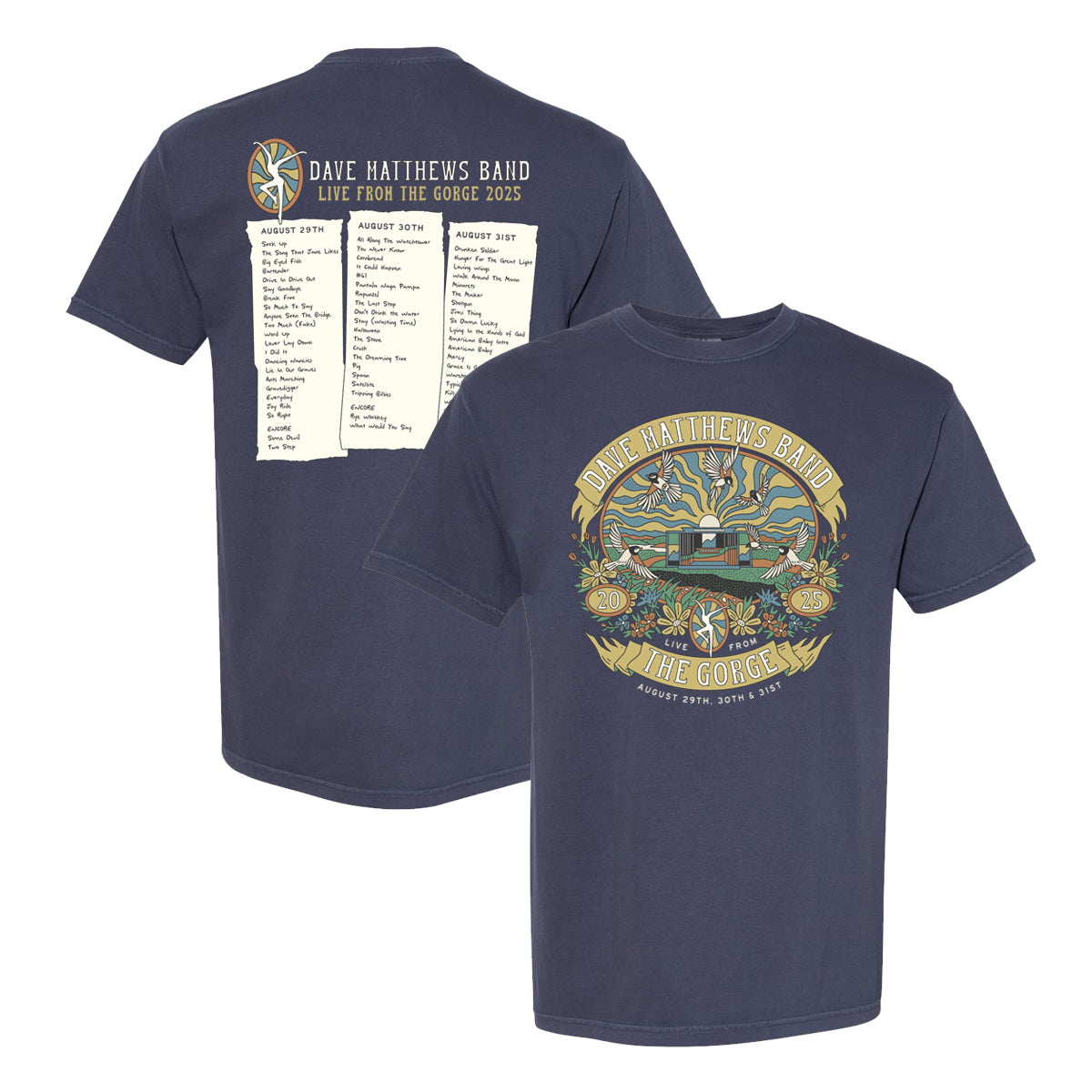 Gorge 2025 Set List Tee