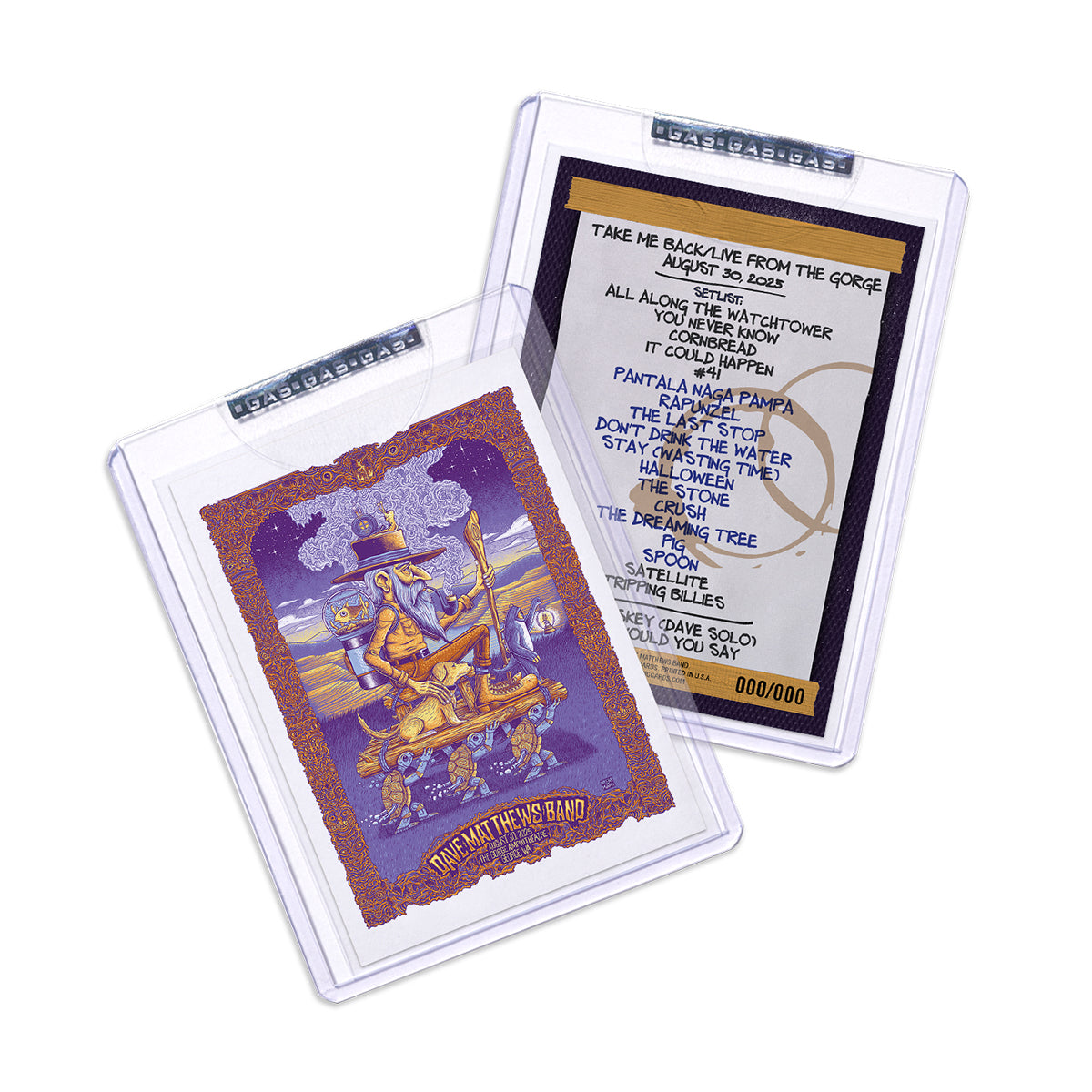 Take Me Back / Live From The Gorge Trading Card – Dave Matthews Band