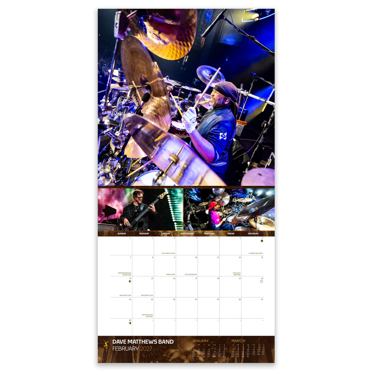 Dave Matthews Band 2027 Calendar