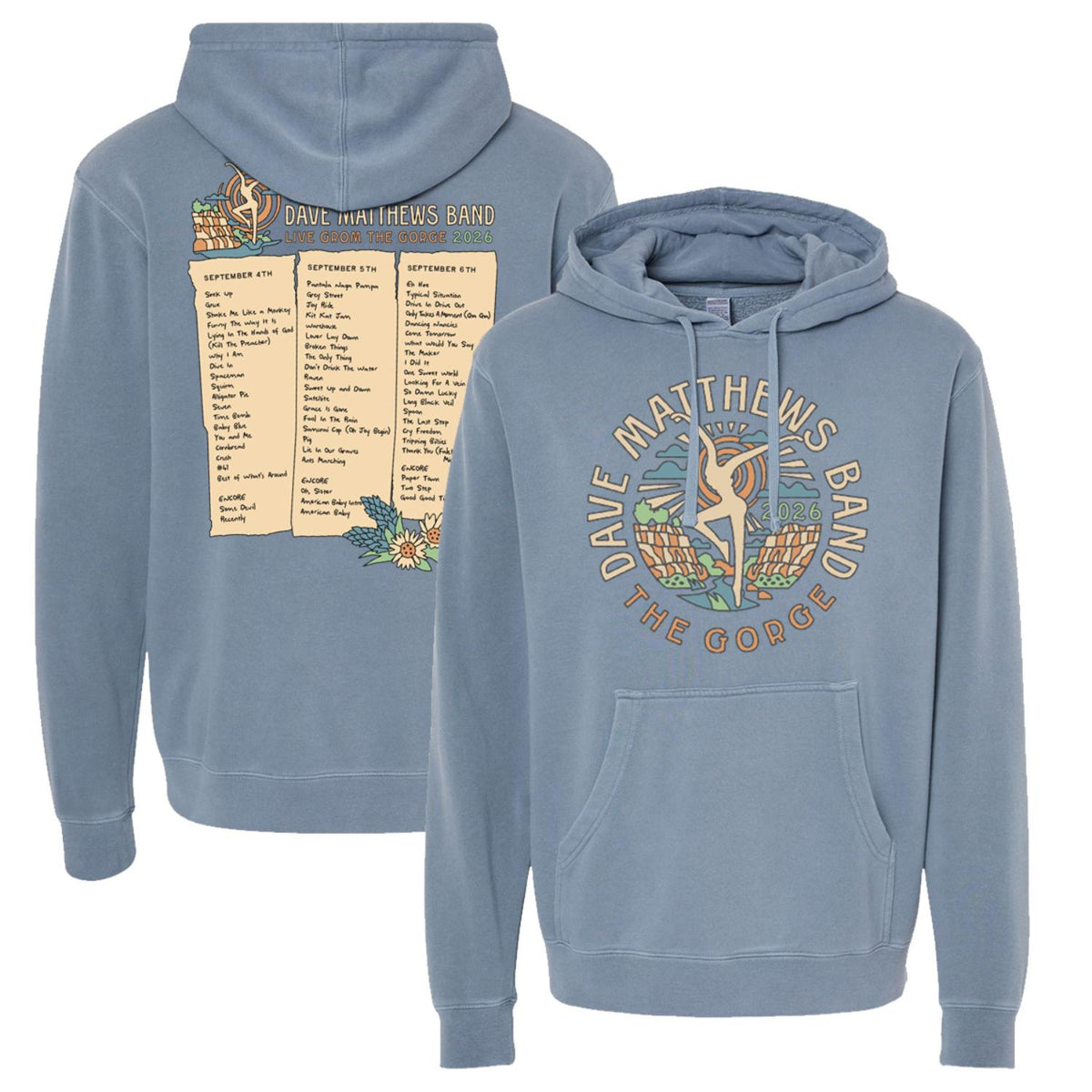 Gorge 2026 Set List Hoodie