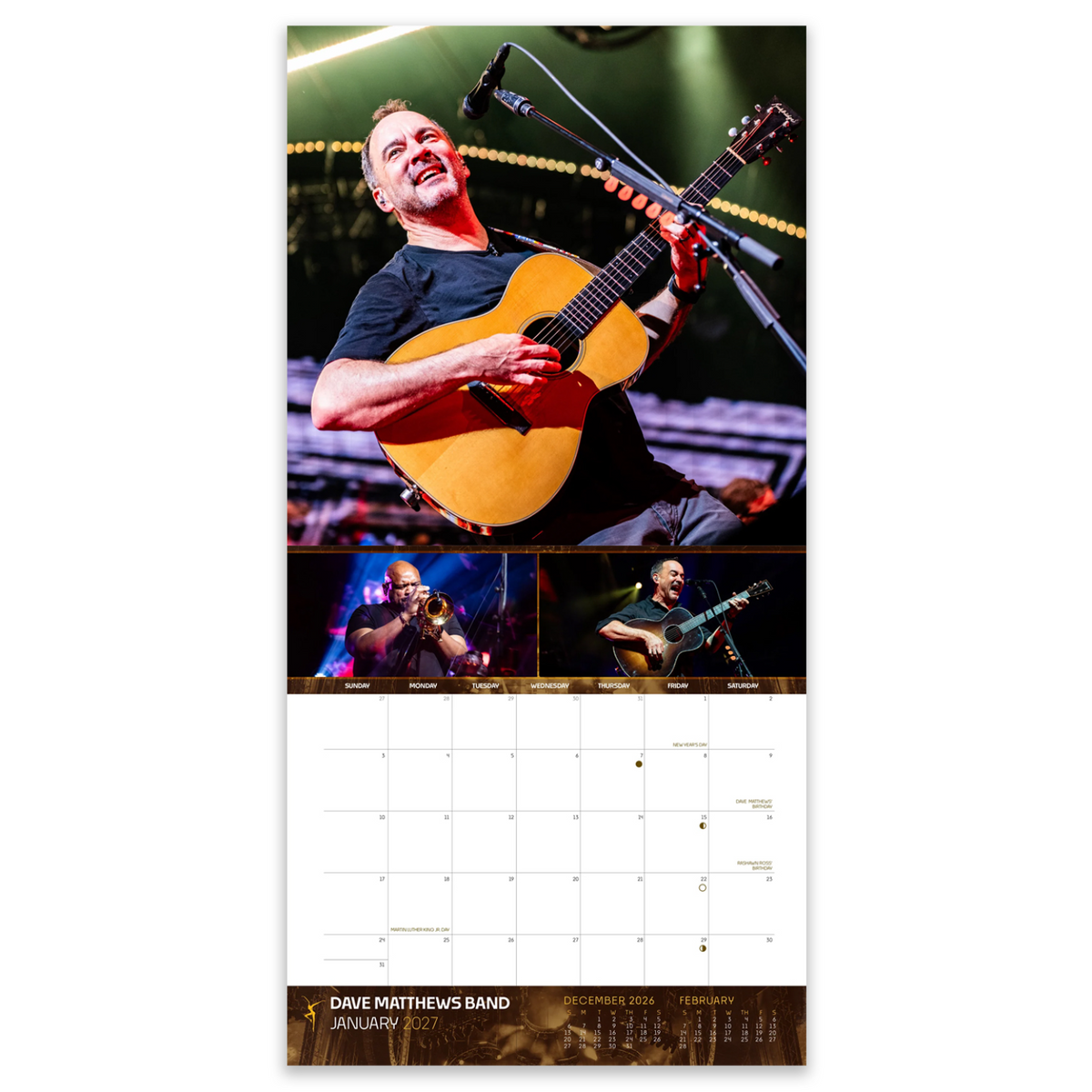 Dave Matthews Band 2027 Calendar