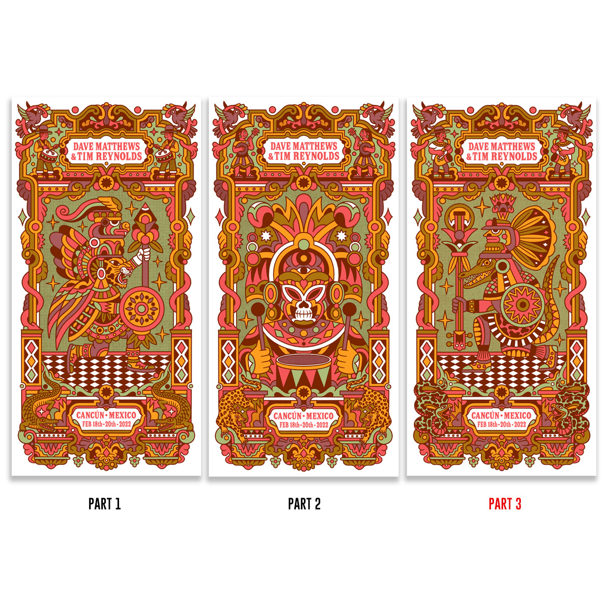 Dave & Tim 2022 Event Poster - Triptych N3 Panel