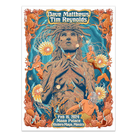 DMB Show Poster Cancun, Mexico 2/16/2024
