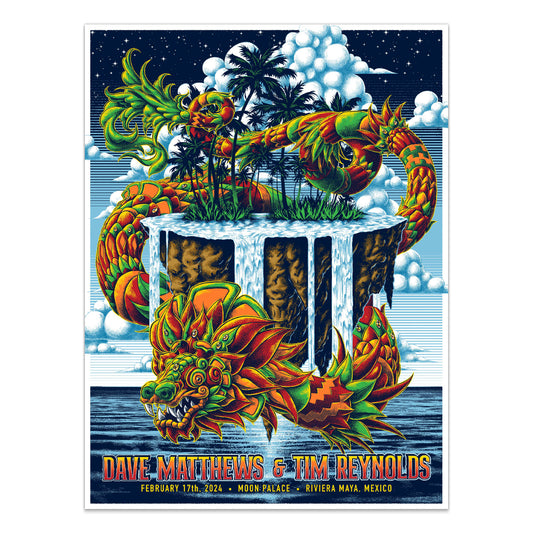 DMB Show Poster Cancun, Mexico 2/17/2024