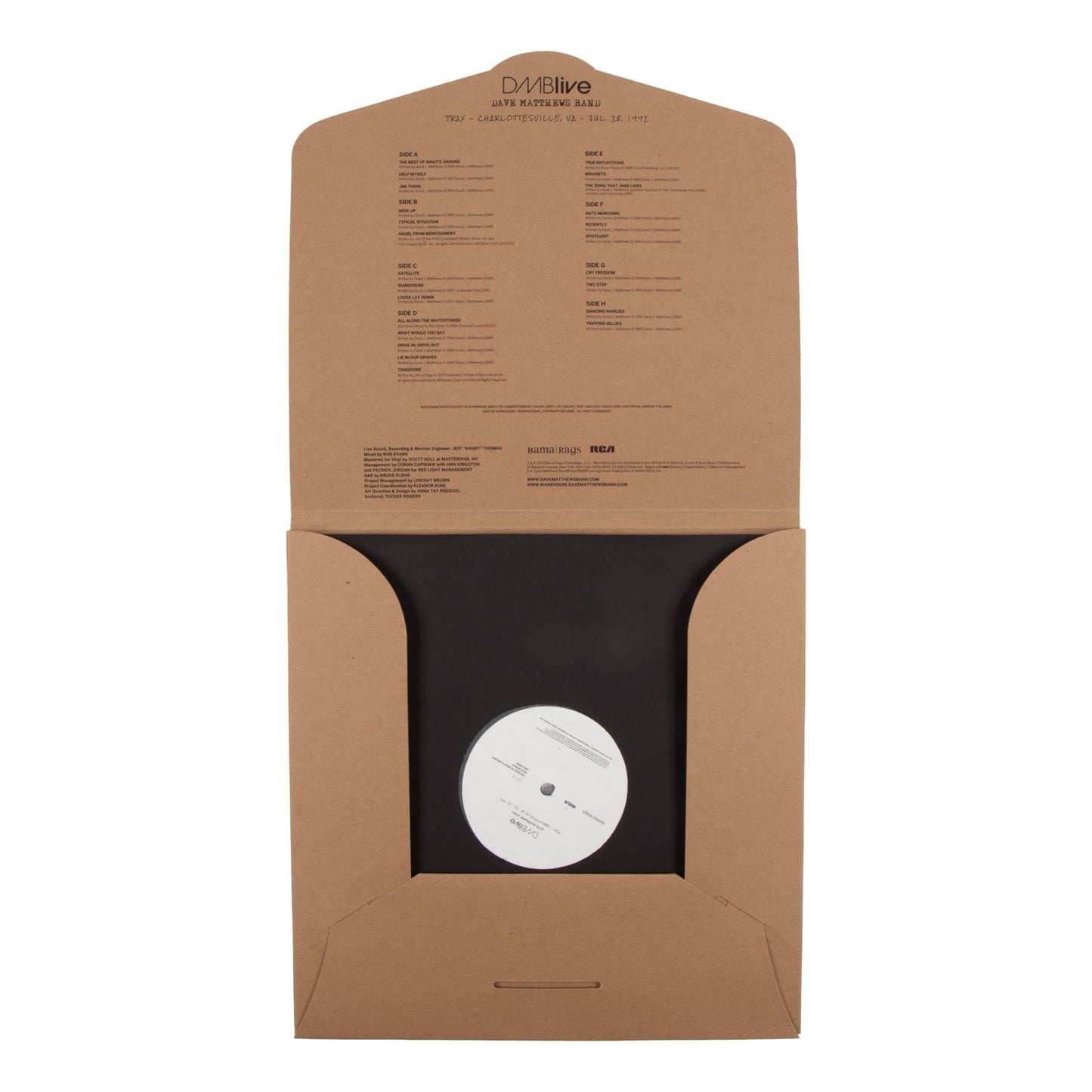 DMBLive - Charlottesville, VA - 07/28/1992 - Vinyl
