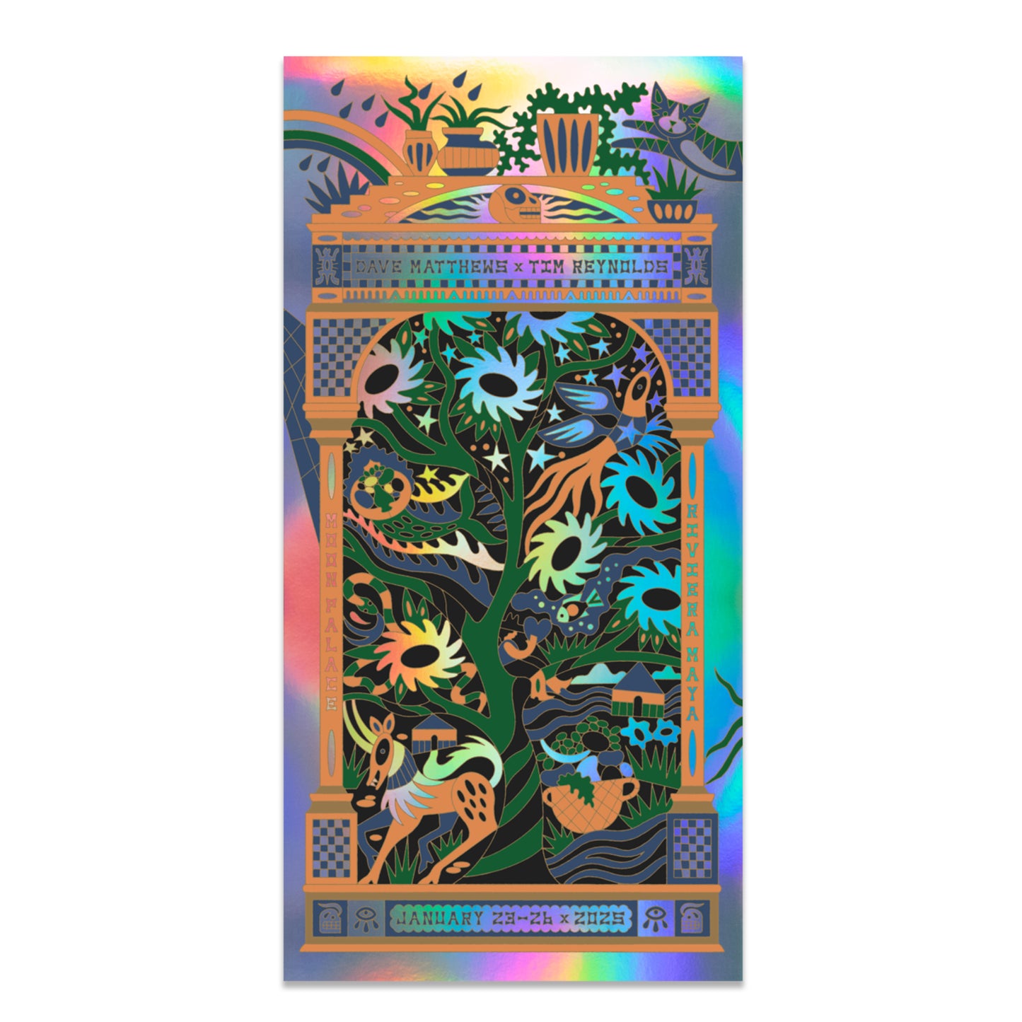 Dave & Tim 2025 Event Poster - Triptych N2 Panel FOIL Variant