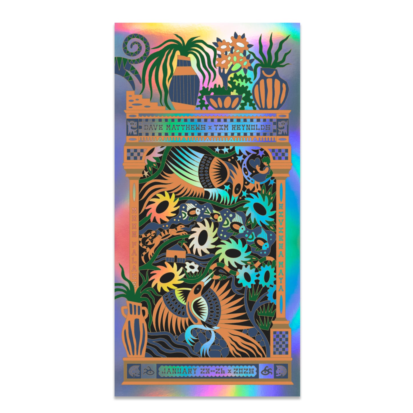 Dave & Tim 2025 Event Poster - Triptych N3 Panel FOIL Variant