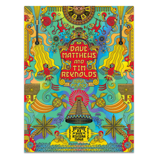 Dave & Tim Show Poster Cancun, QR 1/23/2025 FOIL Variant