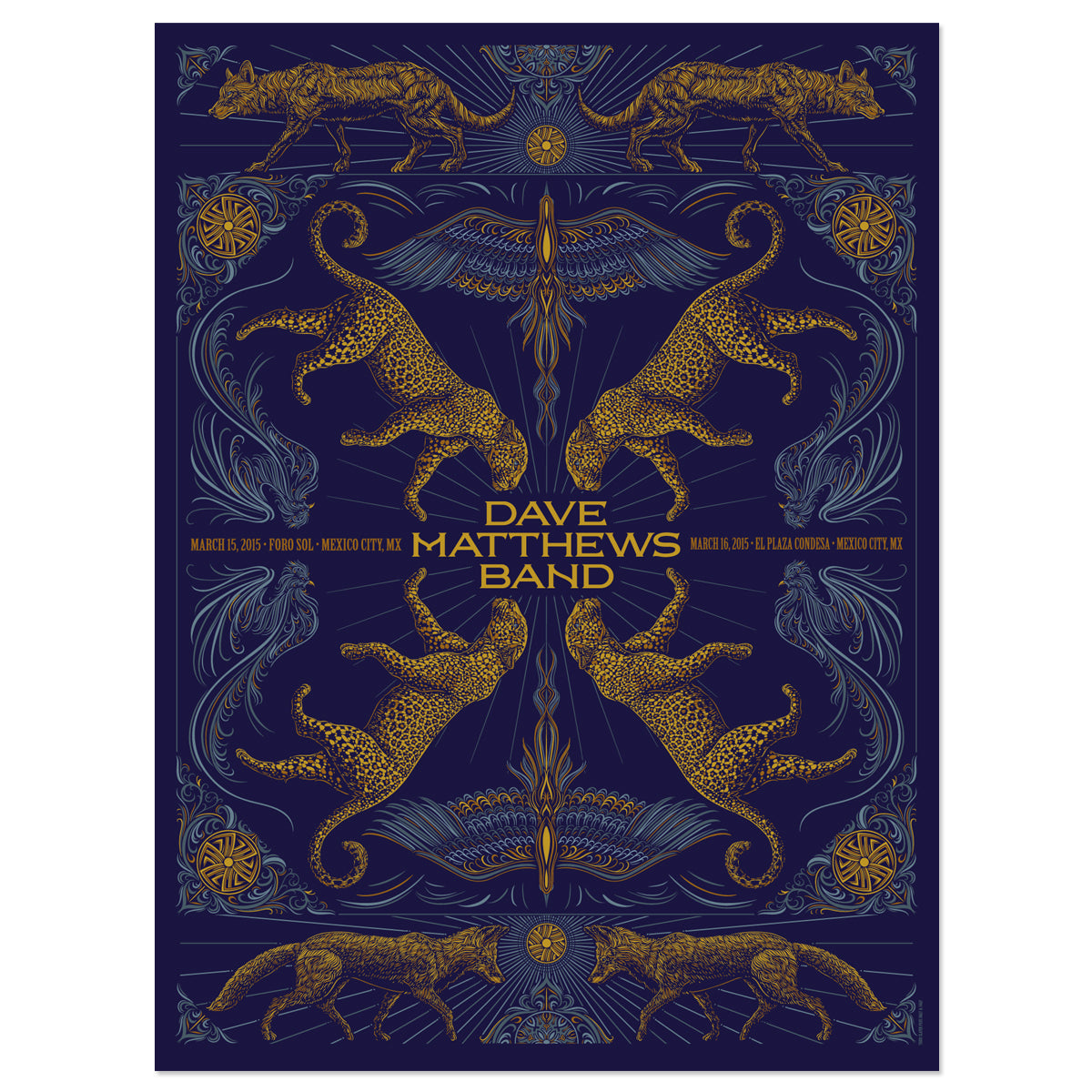 DMB Show Poster  Mexico City 3/15/2015 & 3/16/2015