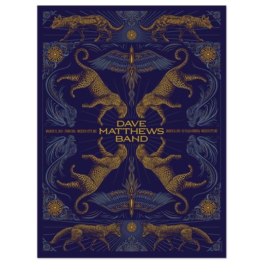 DMB Show Poster  Mexico City 3/15/2015 & 3/16/2015