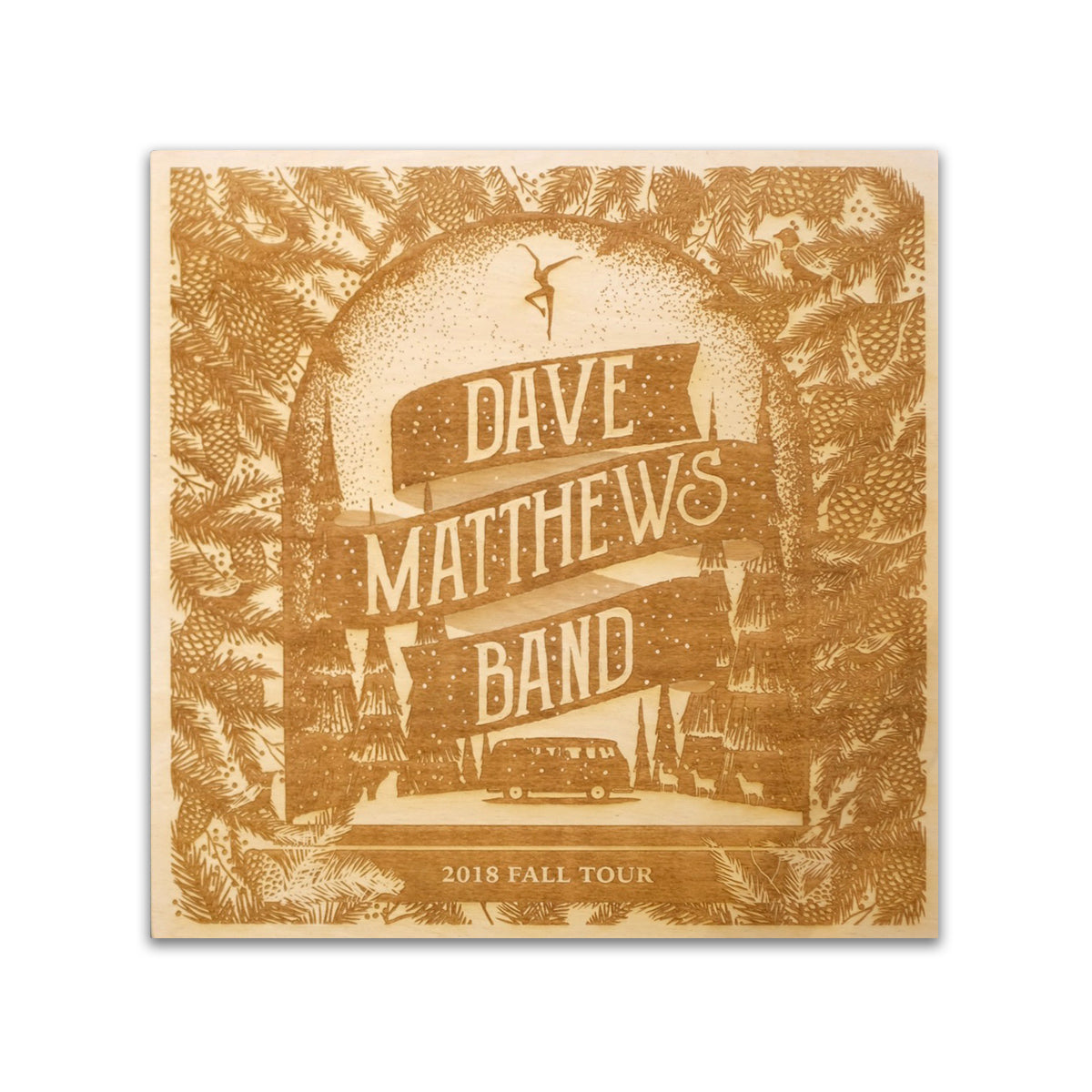 DMB Fall Tour 2018 Wood Poster