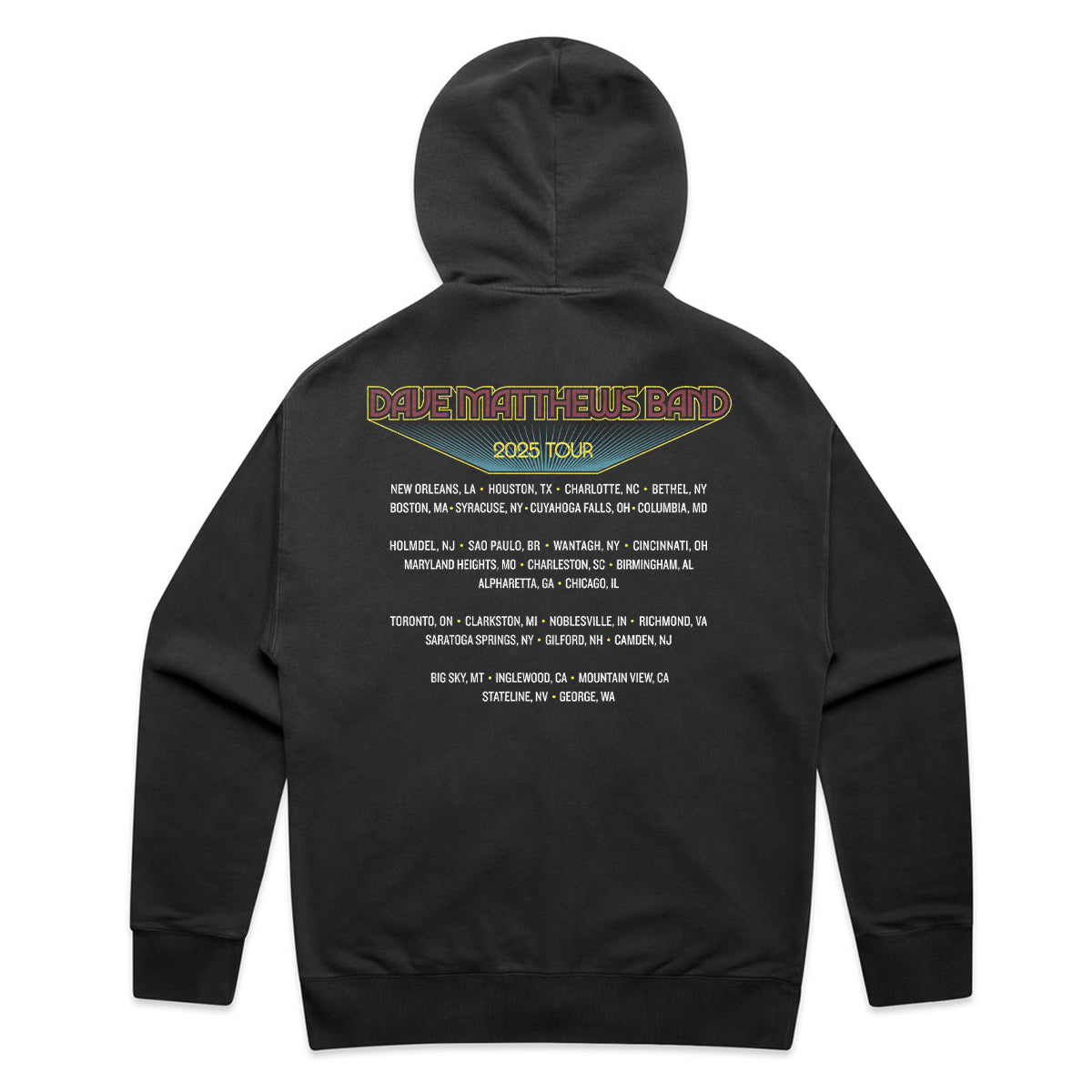 2025 Tour Zip Hoodie – Dave Matthews Band