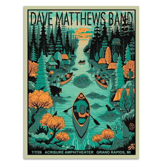 DMB Show Poster Grand Rapids, MI 07/07/2026