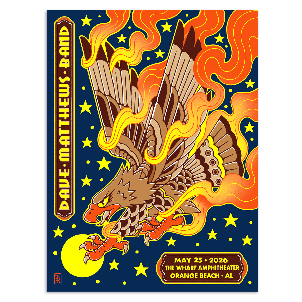 DMB Show Poster Orange Beach, AL 05/25/2026