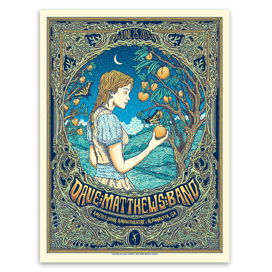 DMB Show Poster Alpharetta, GA 06.25.2025