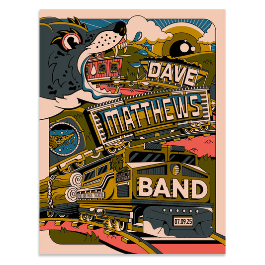 DMB Show Poster Clarkston, MI 07.9.2025