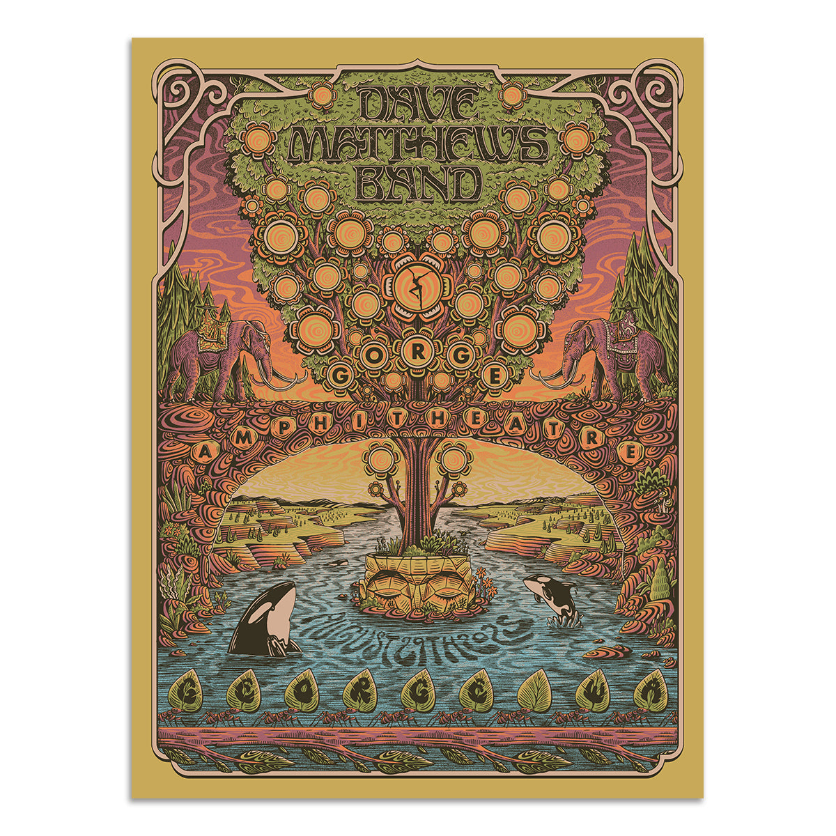 DMB Show Poster George, WA 08.29.2025