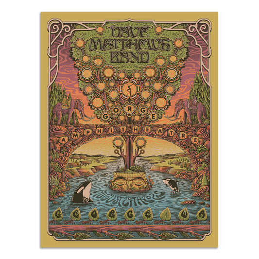 DMB Show Poster George, WA 08.29.2025