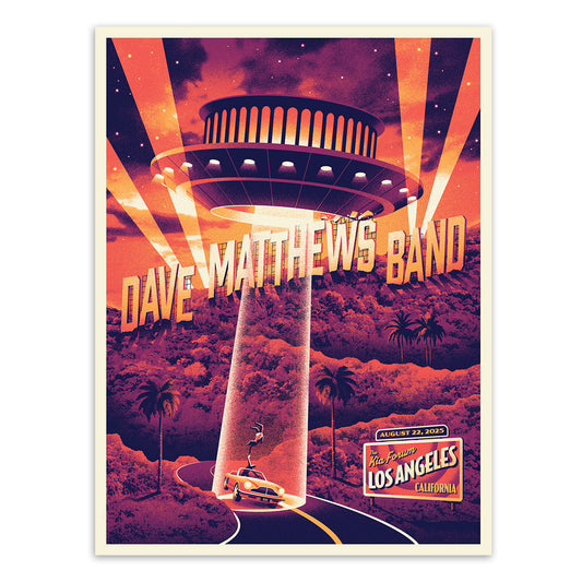 DMB Show Poster Inglewood, CA 08.22.2025