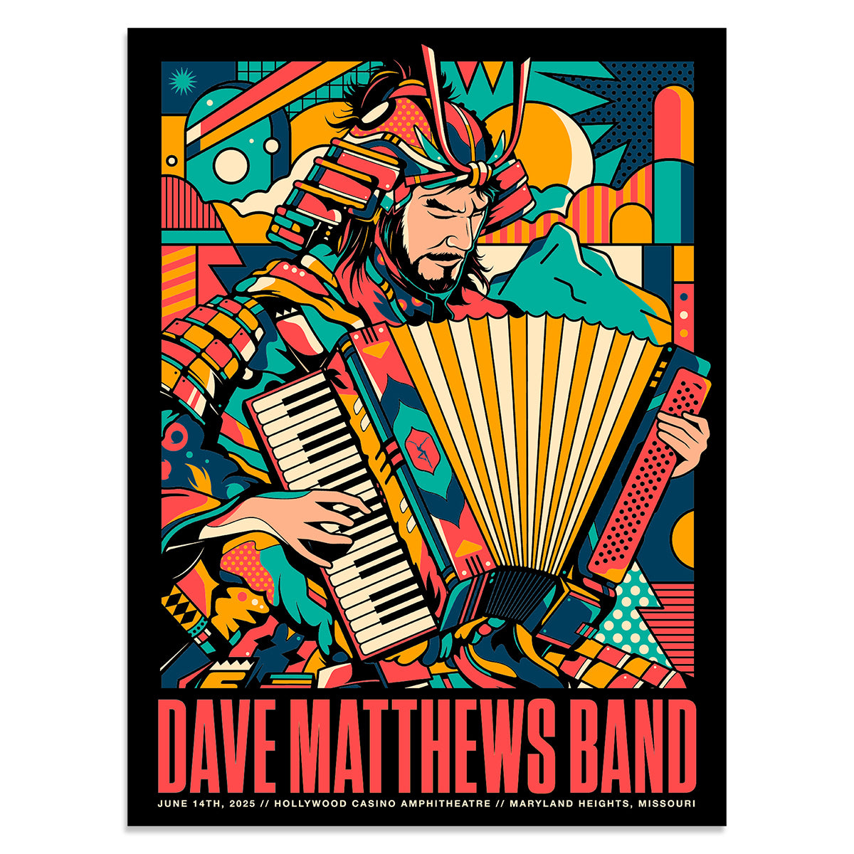 DMB Show Poster Maryland Heights, MO 06.14.2025