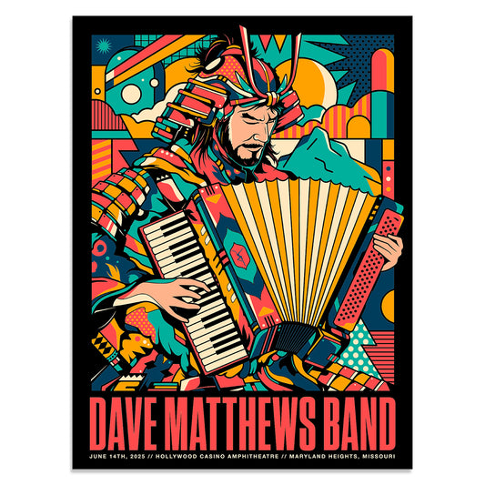 DMB Show Poster Maryland Heights, MO 06.14.2025