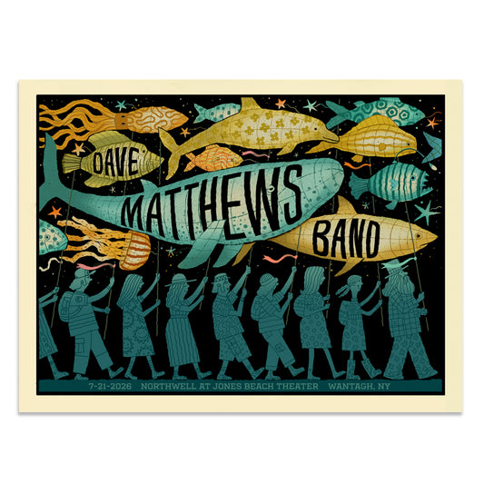 DMB Show Poster Wantagh, NY 07/21/2026