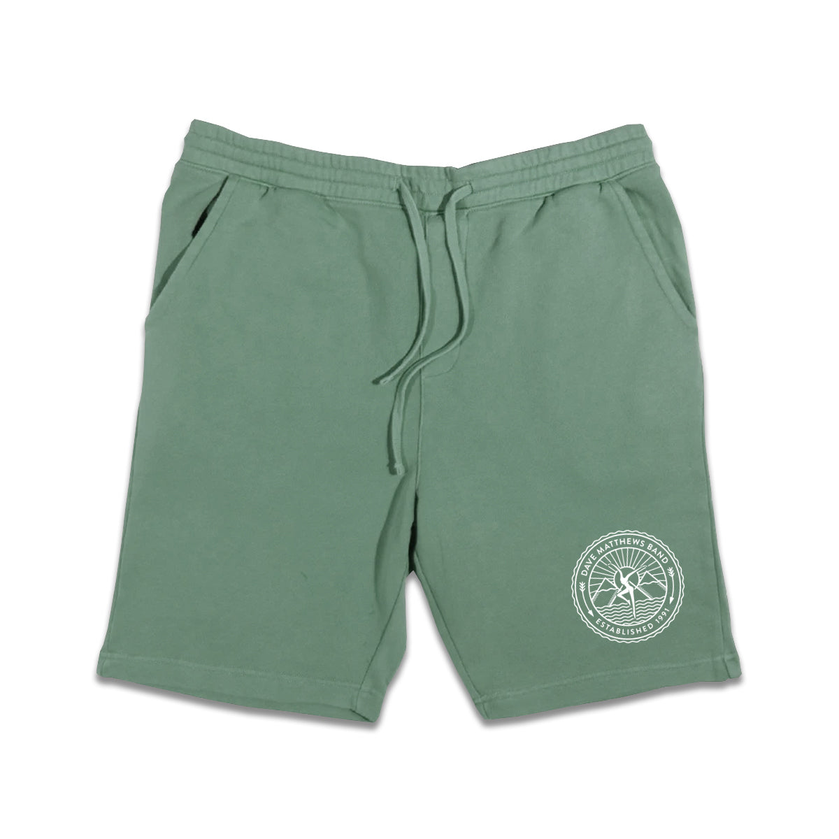 Firedancer Pigment-Dyed Fleece Shorts - Alpine Green