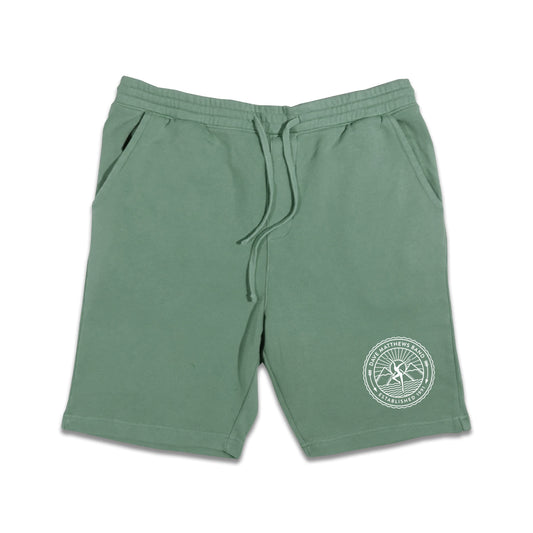 Firedancer Pigment-Dyed Fleece Shorts - Alpine Green