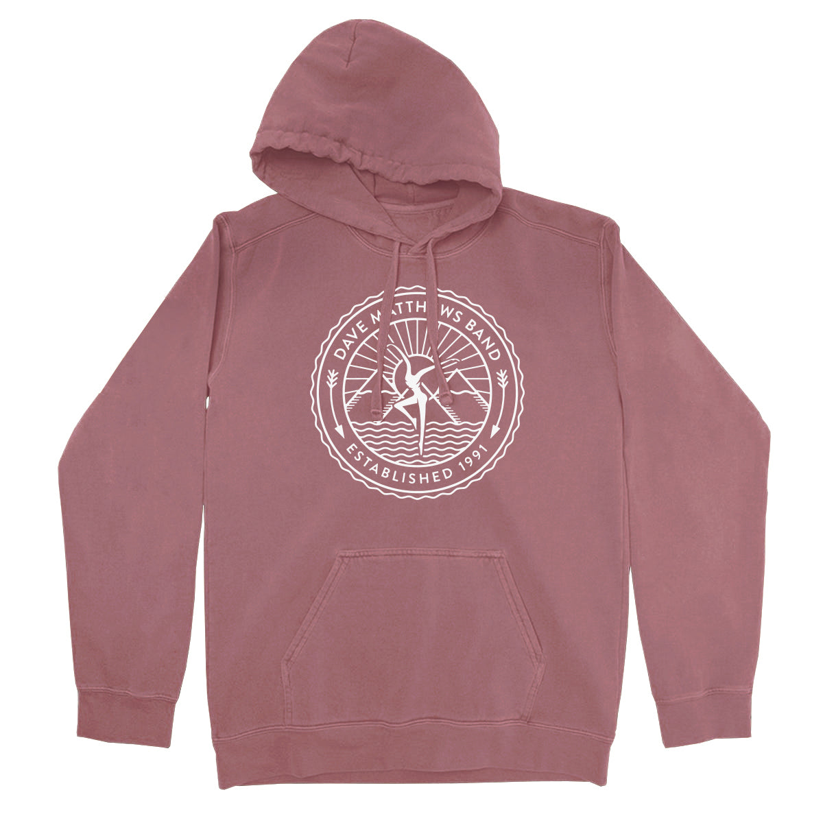 Firedancer Pigment-Dyed Hoodie - Maroon