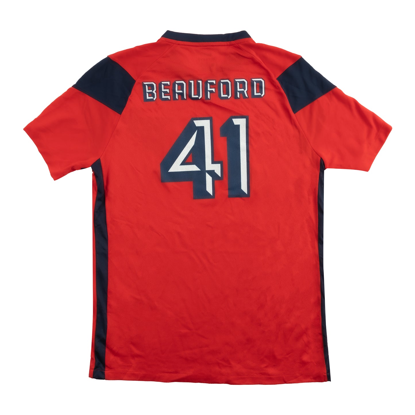 Red Nike Carter Beauford Soccer Jersey