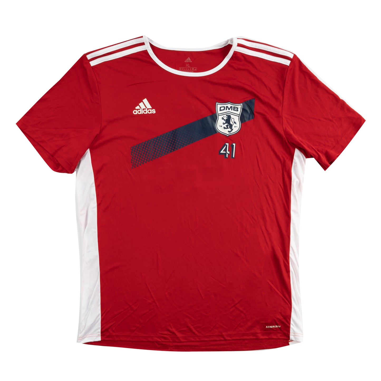 Red Adidas Carter Beauford Soccer Jersey