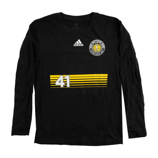 Black Adidas Carter Beauford Long Sleeve Soccer Jersey