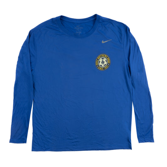 Blue Nike Carter Beauford Long Sleeve Soccer Jersey