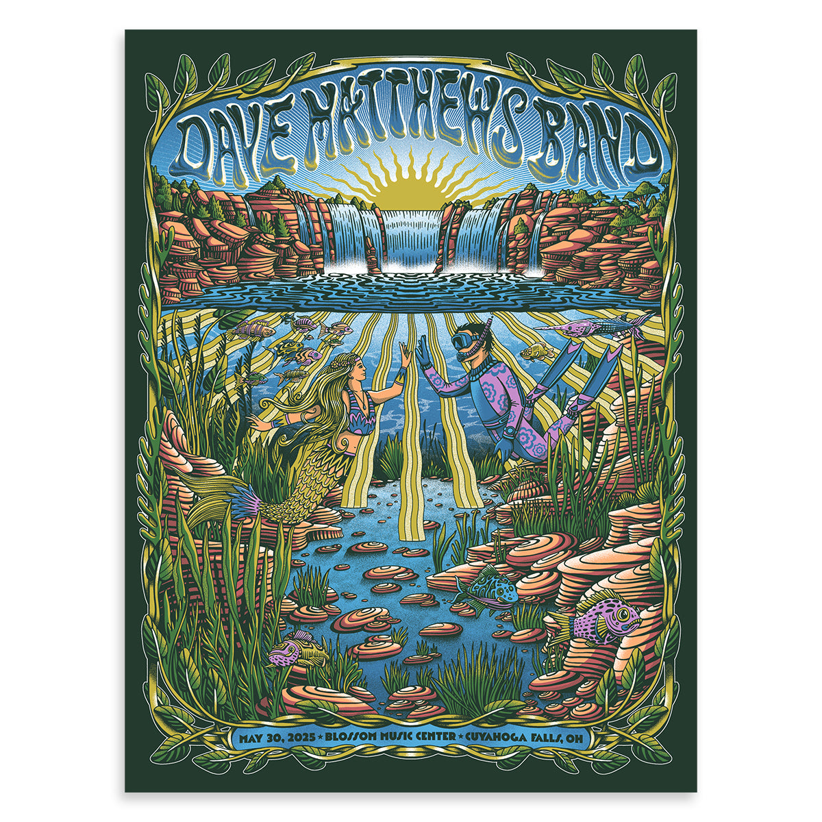 DMB Show Poster Cuyahoga Falls, OH 05.30.2025