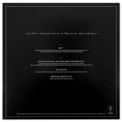 DMB Live Trax Vol. 01: 12/08/1998 - The Centrum - 4 LP Set