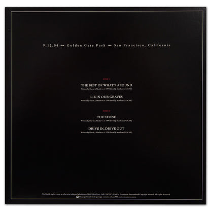 DMB Live Trax Vol. 02: 09/12/2004 - Golden Gate Park - 5 LP Set