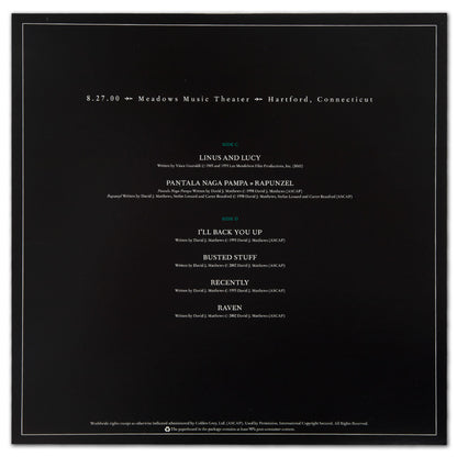 DMB Live Trax Vol. 03: 08/27/2000 - Meadows Music Theatre - 4 LP Set