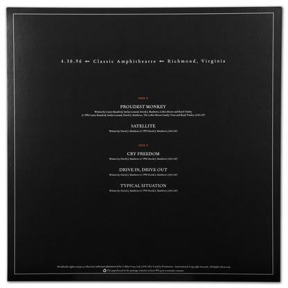 DMB Live Trax Vol. 04: 04/30/1996 - Classic Amphitheatre - 4 LP Set