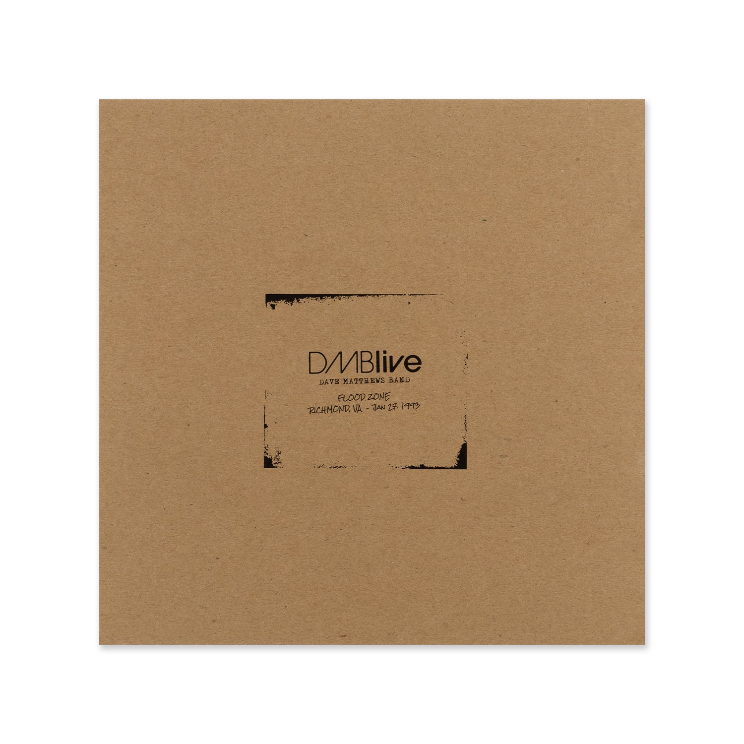 DMBLive - Flood Zone - Richmond, VA - 01/27/1993 - Vinyl – Dave