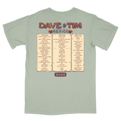 Dave & Tim 2026 Mexico Setlist Tee