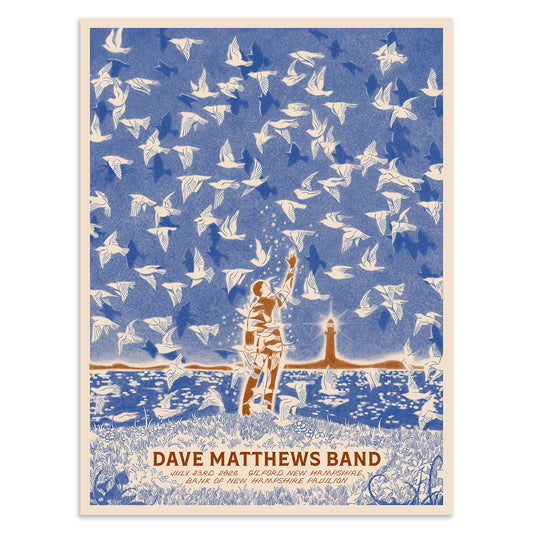 DMB Show Poster Gilford, NH 07.23.2025