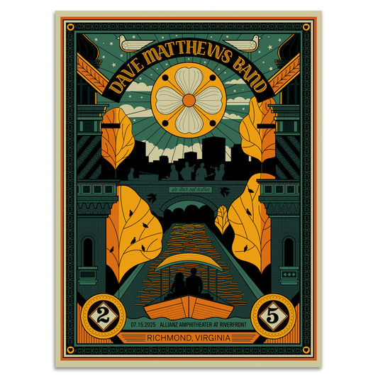 DMB Show Poster Richmond, VA 07.15.2025
