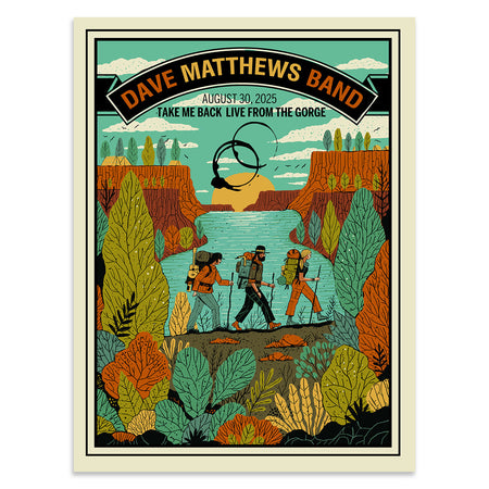 Dave Matthews Band 「The Gorge」　サイト限定6枚組 Dave Matthews Band Poster Gorge 2024 Uncut Weekend Triptych 6/75